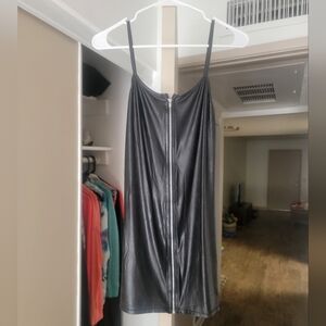 Zipper Black Dress